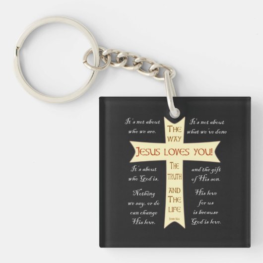 Jesus Lieben Sie Schlüsselanhänger (Vorderseite)