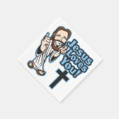 Jesus Lieben Sie Serviette (Ecke)