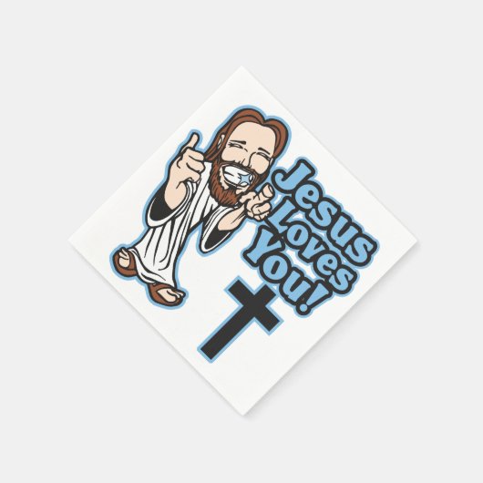 Jesus Lieben Sie Serviette (Ecke)