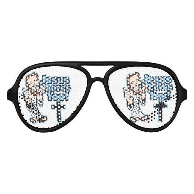 Jesus Lieben Sie Sonnenbrille (Vorderseite)