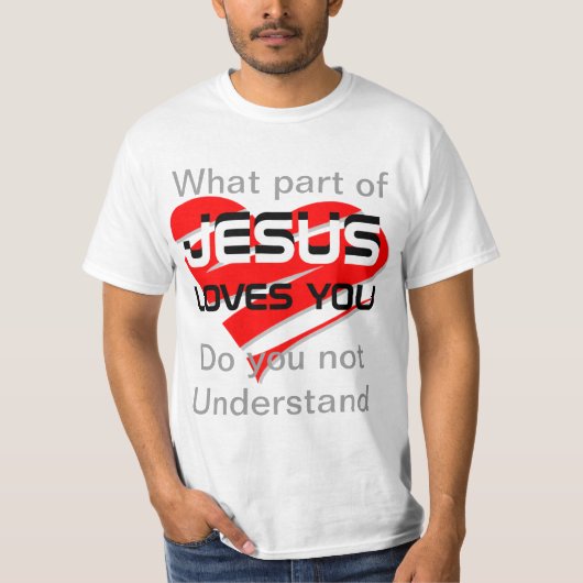 JESUS-LIEBEN SIE T-SHIRT (Vorderseite)
