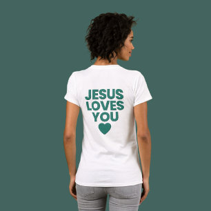 Jesus Lieben Sie T-Shirt, Christlich, Embossed Pri T-Shirt