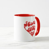 Jesus Lieben Sie Tasse (VorderseiteRechts)