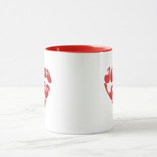 Jesus Lieben Sie Tasse (Zentrum)