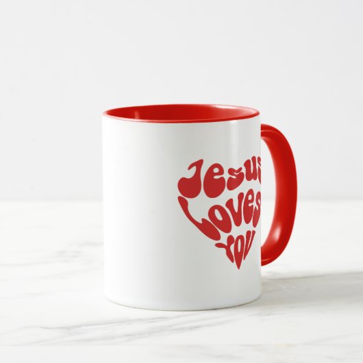 Jesus Lieben Sie Tasse (VorderseiteRechts)