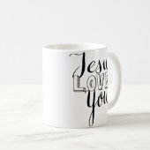 Jesus-Lieben Sie Tasse (VorderseiteRechts)
