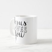 Jesus-Lieben Sie Tasse (Vorderseite Links)