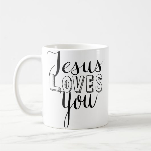 Jesus-Lieben Sie Tasse (Links)