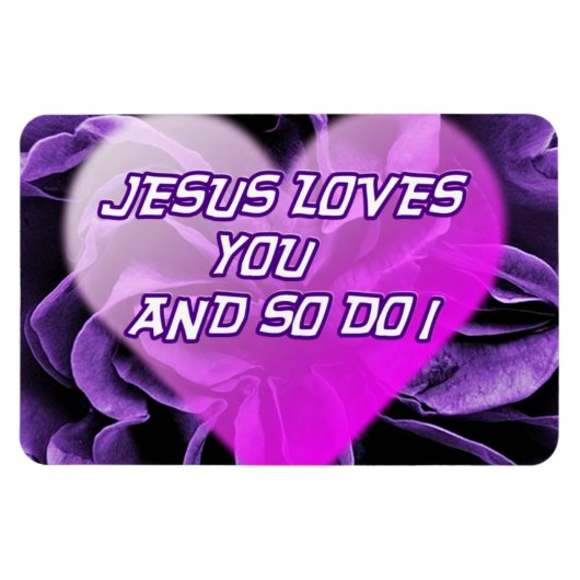 Jesus Lieben Sie und so I_Premium Flexi Magnet (Horizontal)