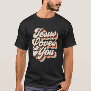 Jesus Lieben Sie Vintagen Stil zurückkehren Cool C T-Shirt