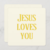 Jesus Lieben Sie | weißlich und gold (Vorne/Hinten)
