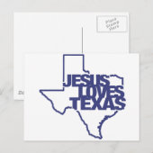 Jesus Lieben Texas Postkarte (Vorne/Hinten)