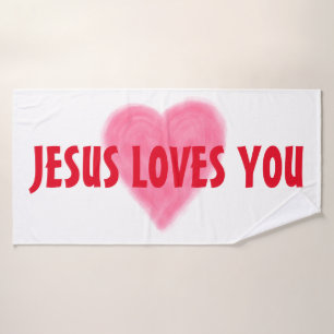 JESUS LIEBEN YOU Badehandtuch Set
