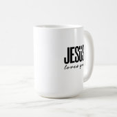 JESUS LIEBEN YOU | CHRISTLICH KAFFEETASSE (VorderseiteRechts)