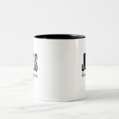 JESUS LIEBEN YOU | CHRISTLICH ZWEIFARBIGE TASSE (Mittel)