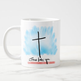 JESUS LIEBEN YOU Jumbo Tasse