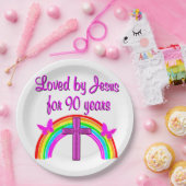 JESUS LIEBT 90. GEBURTSTAG PAPPTELLER (Party)