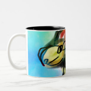 Jesus liebt andere zweifarbige tasse