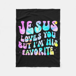 Jesus liebt dich, aber ich bin sein Lieblings-Chri Fleecedecke