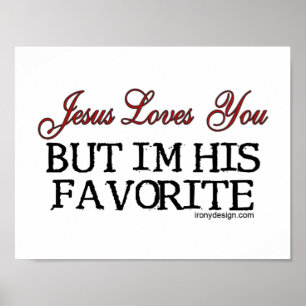 Jesus liebt dich am meisten poster