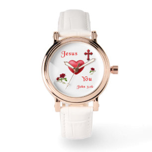 Jesus liebt dich armbanduhr