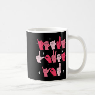 Jesus liebt dich Asl Gebärdensprache christliches  Kaffeetasse