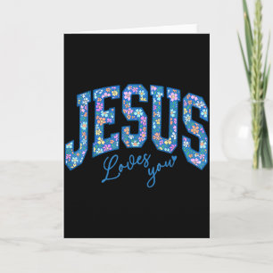 Jesus liebt dich, Bibel Gott Glaube Kirche Christl Karte