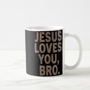 Jesus liebt dich bruh lustiger christlicher Mann J Kaffeetasse