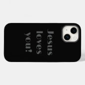 Jesus liebt dich! Case-Mate iPhone-Hülle iPhone Hülle (Rückseite (Horizontal))