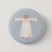 Jesus liebt dich Christliche Einheitswoche-Button Button (Vorderseite)