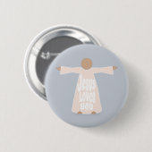 Jesus liebt dich Christliche Einheitswoche-Button Button (Vorne & Hinten)