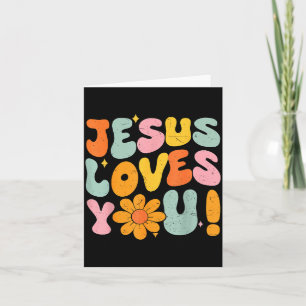 Jesus liebt dich Christliches Mädchen Gott Schwest Karte
