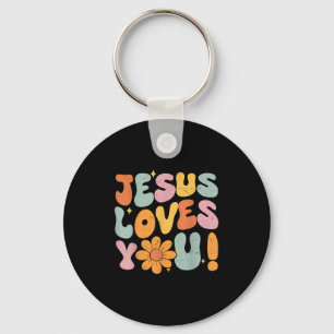 Jesus liebt dich Christliches Teenager-Mädchen Got Schlüsselanhänger