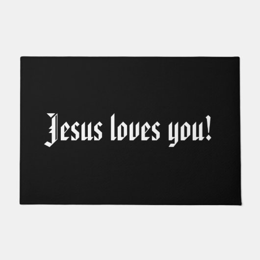 Jesus liebt dich! fußmatte (Vorderseite)