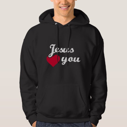 Jesus liebt dich hoodie (Vorderseite)