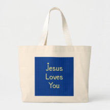 Jesus liebt dich Jumbo-Tasche