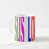 JESUS LIEBT DICH KAFFEETASSE (Vorderseite Links)
