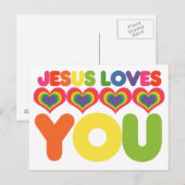 Jesus liebt dich postkarte (Vorne/Hinten)