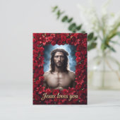 Jesus liebt dich postkarte (Stehend Vorderseite)