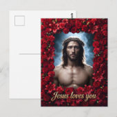 Jesus liebt dich postkarte (Vorne/Hinten)