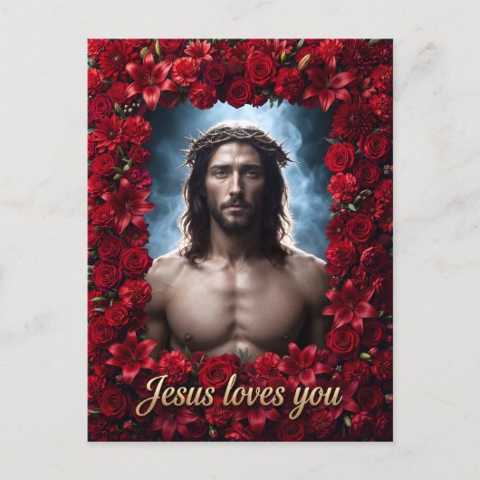 Jesus liebt dich postkarte (Vorderseite)