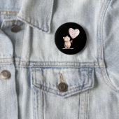 Jesus liebt dich sehr süß Christliche Kinder  Button (Beispiel)