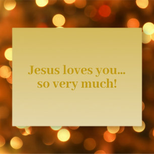 Jesus liebt dich so sehr! Postkarte