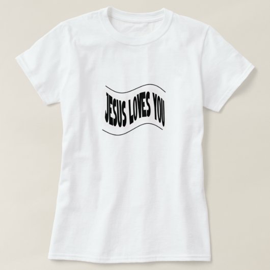Jesus liebt dich T-Shirt (Design vorne)