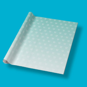 Jesus liebt dich! teal-grüner Ombre-Effekt Geschenkpapier