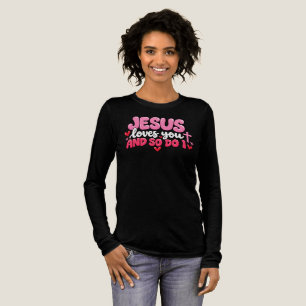 Jesus liebt dich und ich auch Tri-Blend shirt