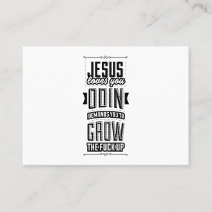 Jesus liebt dich visitenkarte