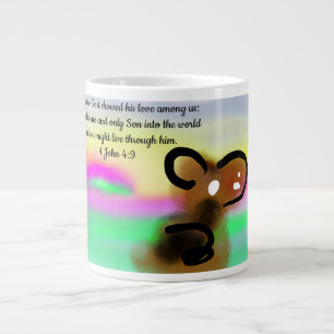 Jesus liebt die Welt Jumbo-Tasse