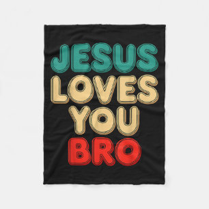 Jesus liebt euch, Bruder, christlicher Glaube, rel Fleecedecke