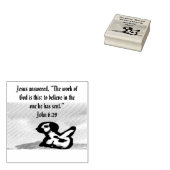 Jesus liebt für immer  gummistempel (Stempel)